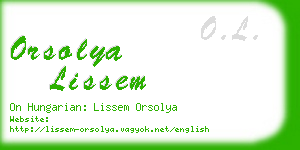 orsolya lissem business card
